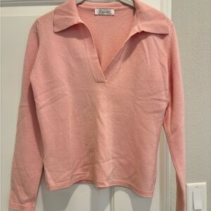 Kassatly Pink Long Sleeve Sweater Top